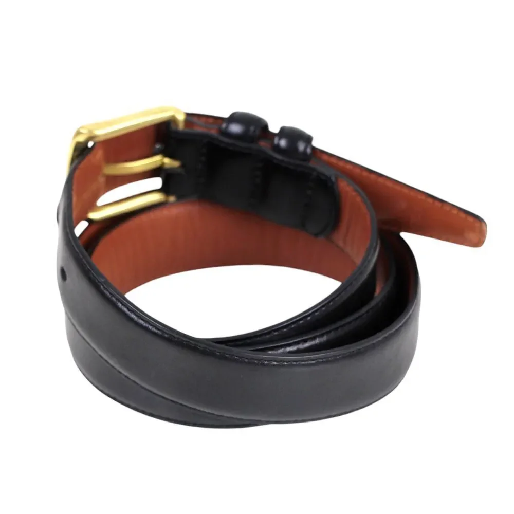 Haggar BLACK GENUINE LEATHER 1 1/8